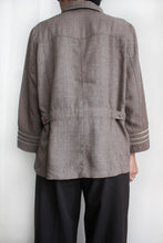 Load image into Gallery viewer, BROWN TRIMM HALO BLOUSE