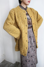 Load image into Gallery viewer, MUSTARD NOMPORE MOHAIR WOOL CARDIGAN