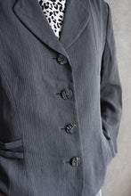 Load image into Gallery viewer, GREY CROSS SIDE PLEATED BLAZER