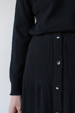 Load image into Gallery viewer, MICRO TIER BLACK SKIRT