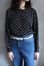 Load image into Gallery viewer, DOTTED PETER PAN COLLAR TOP