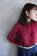 Load image into Gallery viewer, CHERRY RED HULA STITCHED BLOUSE
