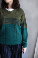 Load image into Gallery viewer, RINALD / SHADING FOREST CABLE WOOL SWEATER