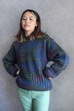 Load image into Gallery viewer, RAINBOW MAZE MOHAIR WOOL SWEATER