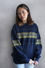 Load image into Gallery viewer, LIMEY MOSAIC WOOL SWEATER