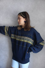 Load image into Gallery viewer, LIMEY MOSAIC WOOL SWEATER