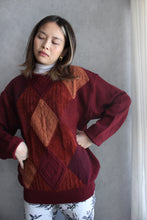 Load image into Gallery viewer, TWISTED CABLE SUEDE &amp; WOOL SWEATER