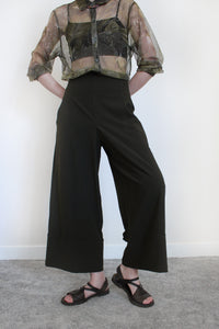 MOSS PANTS WITH THICK FOLD UP