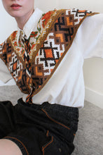 Load image into Gallery viewer, WHITE SHIRT WITH COLORFUL SCARF