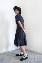 Load image into Gallery viewer, CROCODILE / GREY BLUE STRIPED DRESS