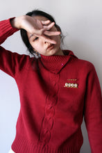 Load image into Gallery viewer, RED MOCK NECK SWEATER