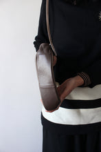 Load image into Gallery viewer, BROWN VEGAN LEATHER POUCH BAG