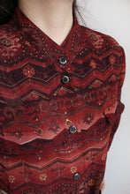Load image into Gallery viewer, FORESTA JO MANDARIN BLOUSE