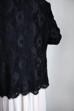 Load image into Gallery viewer, BLACK LACE FAUNA TUNIC