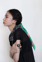 Load image into Gallery viewer, GREEN FLORAL SCARF