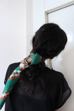 Load image into Gallery viewer, GREEN FLORAL SCARF