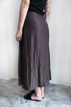 Load image into Gallery viewer, METALLIC BURGUNDY DOUBLE SKIRT