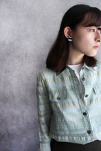 Load image into Gallery viewer, MINT GREEN STRIPED BLOUSE