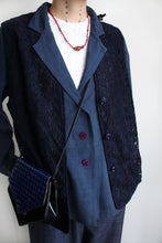Load image into Gallery viewer, DUST BLUE FAUNA SHEER BLAZER