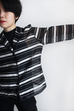 Load image into Gallery viewer, LUCITES STRIPED SHEER BLAZER