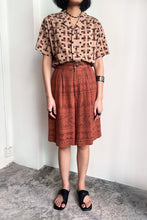 Load image into Gallery viewer, BROWN ETHNIC PRINTED SHORTS