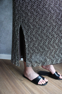 CHOCOLATE BROWN LACE SKIRT