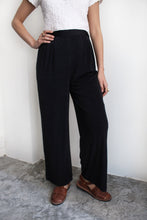Load image into Gallery viewer, F.I.A.C. GLITTERY EASY BLACK SLACKS