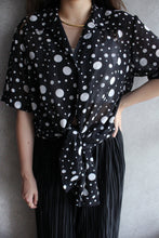 Load image into Gallery viewer, BLACK DOTTED OVERSIZED SHIRT