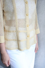Load image into Gallery viewer, JAUNE WEAVED CAGE BLOUSE