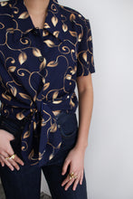 Load image into Gallery viewer, GOLDEN LEAVES SILKY SHIRT