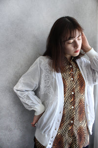 EMBROIDERED BIRDY CARDIGAN