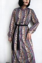 Load image into Gallery viewer, COLOURFUL STRIPED PAISLEY DRESS