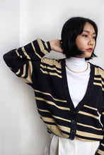 Load image into Gallery viewer, BANANA STRIPED BATWING CARDIGAN
