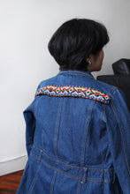 Load image into Gallery viewer, DENIM JACKET WITH EMBROIDERED BACK