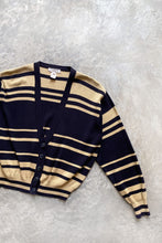 Load image into Gallery viewer, BANANA STRIPED BATWING CARDIGAN