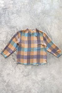 S/O/G/A/I CHECKERED PATTERN TOP
