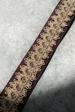Load image into Gallery viewer, BROWN FABRIC SOUTACHE BELT