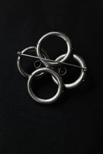Load image into Gallery viewer, 60s SILVER CHROME BROOCH