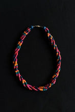 Load image into Gallery viewer, FUCHSIA TWISTED COLORFUL BEADS NECKLACE