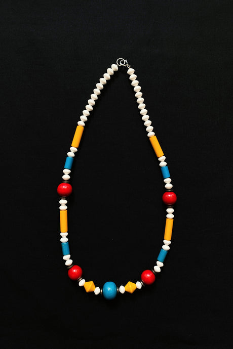 COLOURFUL BEADS LONG NECKLACE