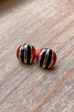 Load image into Gallery viewer, STRIPED MELON EARRINGS