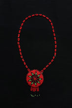 Load image into Gallery viewer, RED BEADED ETHNIC NECKLACE