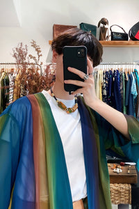 GRADIENT RAINBOW SHEER OUTER