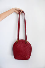 Load image into Gallery viewer, BALLY / RED QUILTED LAMBSKIN BAG