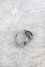 Load image into Gallery viewer, JADE RED CABOCHON RING
