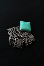 Load image into Gallery viewer, SILVER FILIGREE CUBES BROOCH