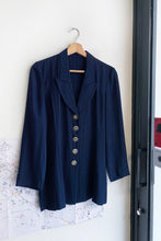 Load image into Gallery viewer, 70s NAVY STRIPED BLAZER