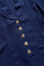 Load image into Gallery viewer, 70s NAVY STRIPED BLAZER