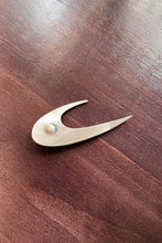 Load image into Gallery viewer, MODERNIST SILVER ARC BROOCH