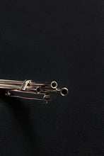 Load image into Gallery viewer, ARCHED SILVER TUBES BROOCH
